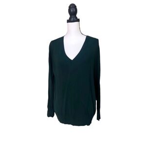 A New Day Dark Green V-Neck Sweater in Size XXL